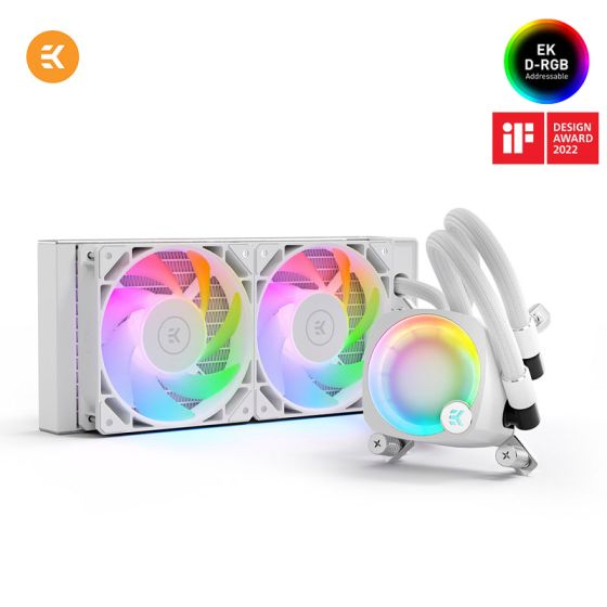 EK-Nucleus AIO CR240 Lux D-RGB - Blanc