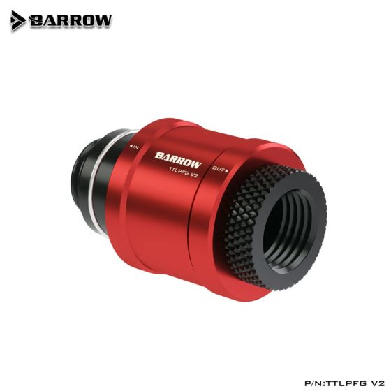 Barrow Valve de vidange M-F TTLPFG V2 - Rouge/Noir