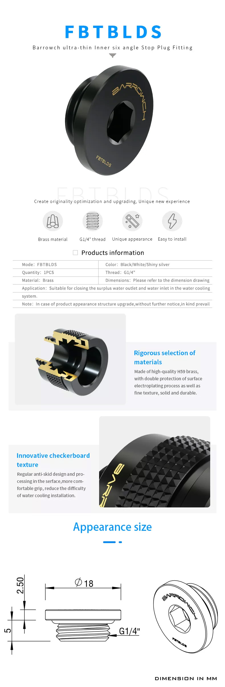 Barrowch Plug Noir (FBTBLDS)