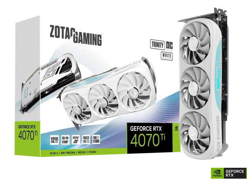 ZOTAC GeForce RTX 4070Ti Super Trinity OC Blanche